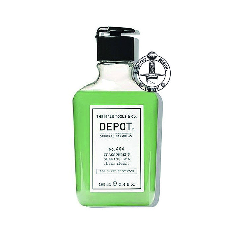Depot 406 gel trasparente da rasatura