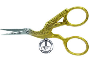 3 CLAVELES 58 - Forbici Curve da Ricamo, Inox, 10,16 cm