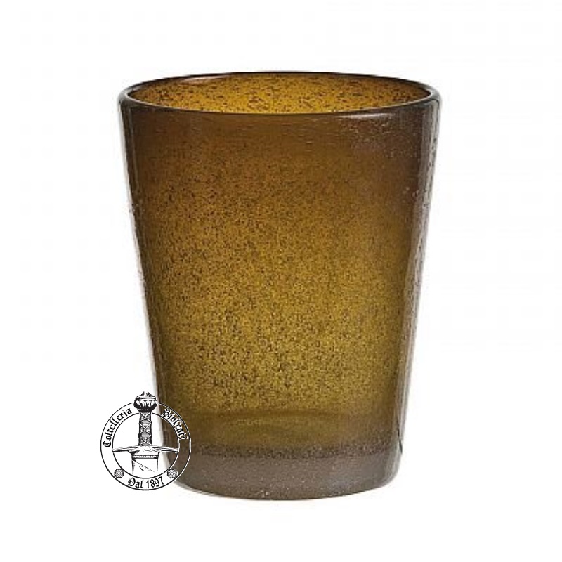 Bicchiere Smarties Tumbler 10cm Ambra - Onlylux