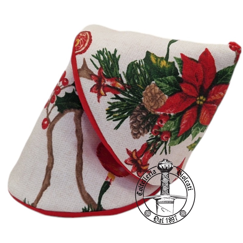 Coppia Presine da Cucina Tessuto Stella Natale