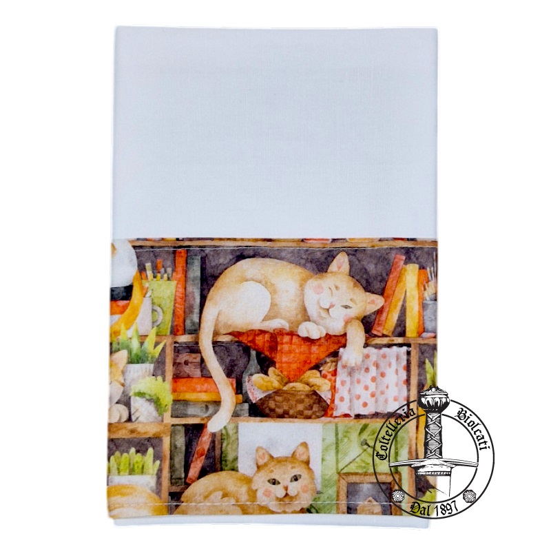Canovaccio Tessuto Misto Lino Gatti - Unika Creazioni