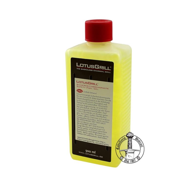 LotusGrill Gel 500ml bbq barbecue senza fumo