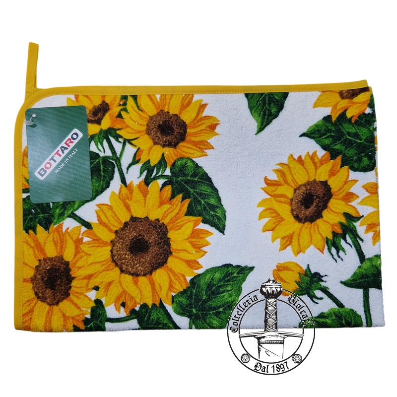 Girasoli Strofinaccio Spugna 50x70cm stampato - Bottaro