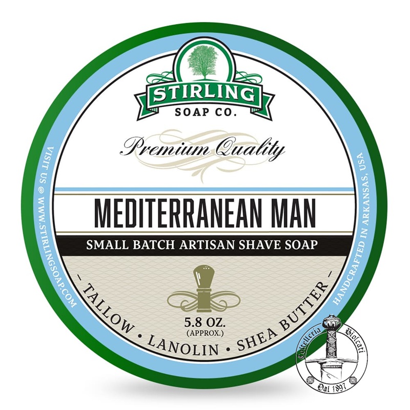 Mediterranean Man Shaving Soap - Stirling