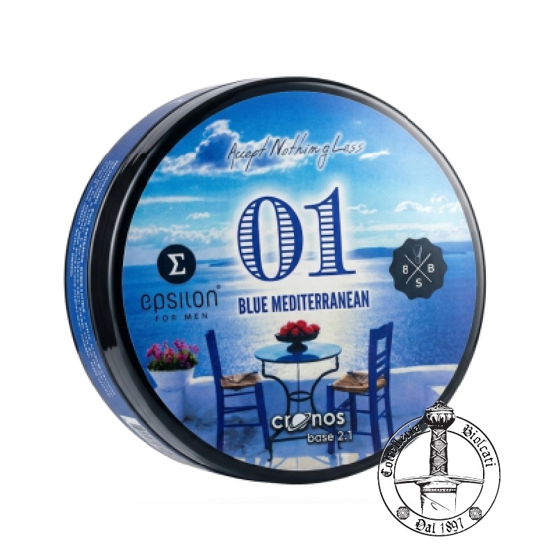 01 Blue Mediterranean sapone da rasatura - BBS Shaving